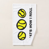 Cute sport hand towel gift idee tennisspeler handdoek (Handdoek)