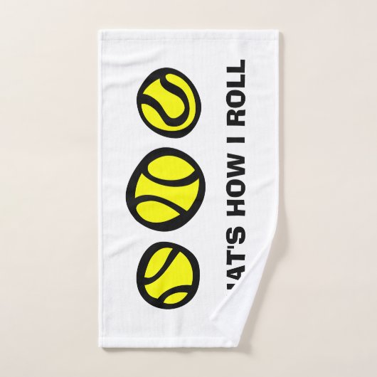 Cute sport hand towel gift idee tennisspeler handdoek (Handdoek)