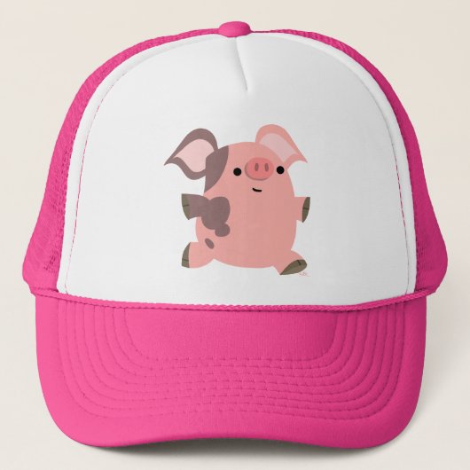 Cute Sporty Cartoon Pig Pet (Voorkant)