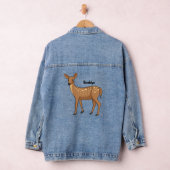 Cute spotted hert cartoon denim jacket (Hangar)