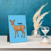 Cute spotted hert cartoon fotoplaat (Zijkant)