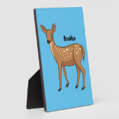 Cute spotted hert cartoon fotoplaat (Zijkant)
