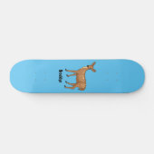 Cute spotted hert cartoon persoonlijk skateboard (Horizontaal)