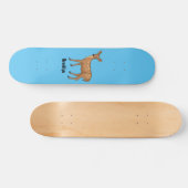Cute spotted hert cartoon persoonlijk skateboard (Horizontaal)