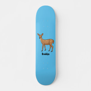 Cute spotted hert cartoon persoonlijk skateboard