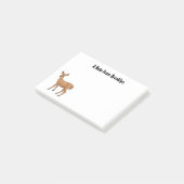 Cute spotted hert cartoon post-it® notes (Schuin)