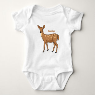 Cute spotted hert cartoon romper
