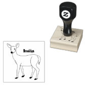 Cute spotted hert cartoon rubberstempel (Gestempeld)