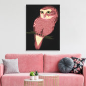 Cute Spotted Owl Canvas Afdruk (Insitu (Woonkamer))