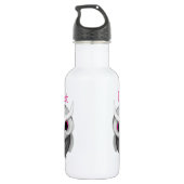 Cute Spotted Owl Illustration Hoot Waterfles (Achterkant)