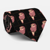 Cute Spotted Owl Stropdas (Opgerold)