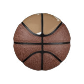 Cute spotted tan gecko cartoon illustration basketbal (Rechts)