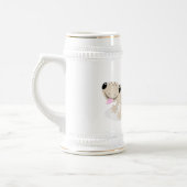 Cute spotted tan gecko cartoon illustration bierpul (Links)