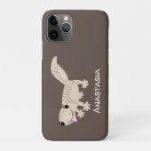 Cute spotted tan gecko cartoon illustration Case-Mate iPhone case (Achterkant)