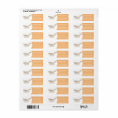 Cute spotted tan gecko cartoon illustration etiket (Full Sheet)