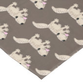 Cute spotted tan gecko cartoon illustration tafelkleed (Gekanteld)