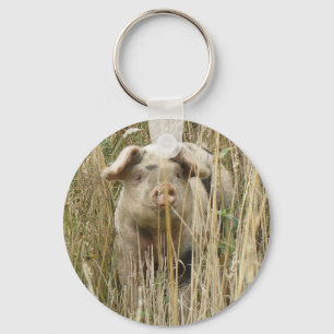 Cute Spotty Pig Sleutelhanger