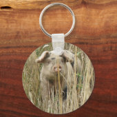 Cute Spotty Pig Sleutelhanger (Voorkant)