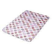 Cute Spotty Pink and Purple Pattern Badmat (Gekanteld)