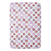 Cute Spotty Pink and Purple Pattern Badmat (Voorkant Verticaal)