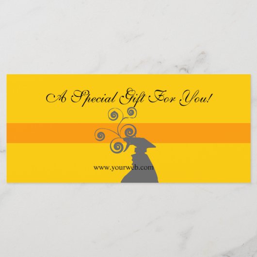 Cute Spray Bottle Housekeeping Gift Certificate (Achterkant)