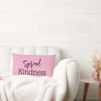 Cute Spread Kindness Baby Pink Throw Pillow Kussen