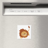 Cute Sprightly Cartoon Lion Magnet (Insitu (Vaatwasser))