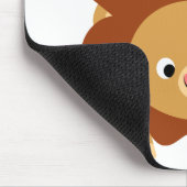 Cute Sprightly Cartoon Lion Mousepad Muismat (Hoek)