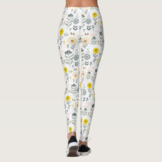 Cute spring blokpatroon leggings (Achterkant)