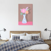 Cute Spring Bouquet of Modern Florals Canvas Afdruk (Insitu (Slaapkamer))