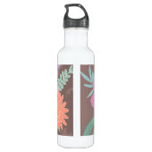 Cute Spring Bouquet of Modern Florals Waterfles (Achterkant)