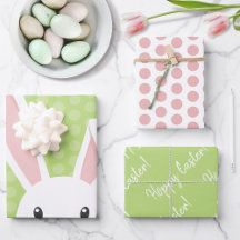 Cute Spring Bunny Happy Easter grappig groen roze