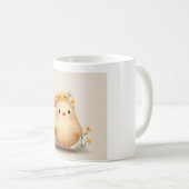 Cute Spring Chick Mug | Daisy Flower Bird Koffiemok (Voorkant rechts)