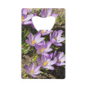 Cute spring crocuses creditkaart flessenopener (Achterkant)