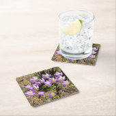 Cute spring crocuses kartonnen onderzetters (Insitu)