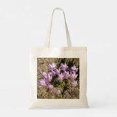 Cute spring crocuses tote bag (Achterkant)