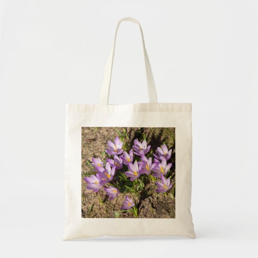 Cute spring crocuses tote bag (Voorkant)