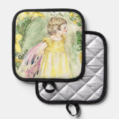 Cute Spring Fairy Oven Mitt Pannenlap (Voorkant / Achterkant)