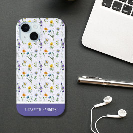 Cute Spring Floral Pattern for her iPhone 15 Case