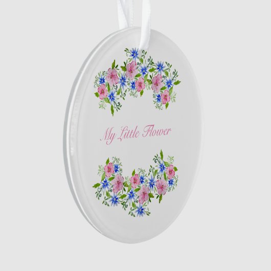 Cute spring florale patroon ornament (voorkant)