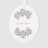 Cute spring florale patroon ornament (voorkant)