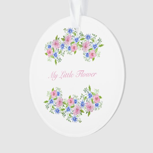 Cute spring florale patroon ornament (voorkant)