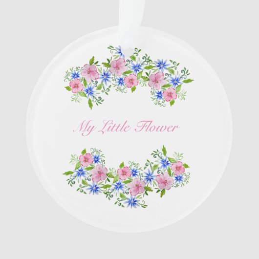 Cute spring florale patroon ornament (voorkant)