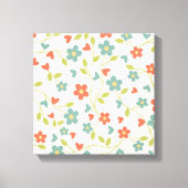 Cute Spring Flowers Canvas Print (Voorkant)