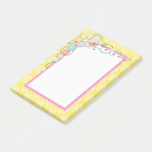 Cute Spring Flowers Post-it® Notes (Schuin)