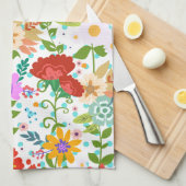 Cute Spring Flowers Theedoek (Quarter Fold)