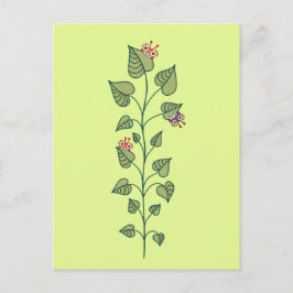 Cute Spring Green Plant Kinder Briefkaart