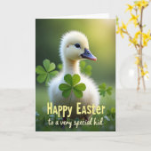 Cute Spring Hatchling Photo Card Kaart (Gele Bloem)