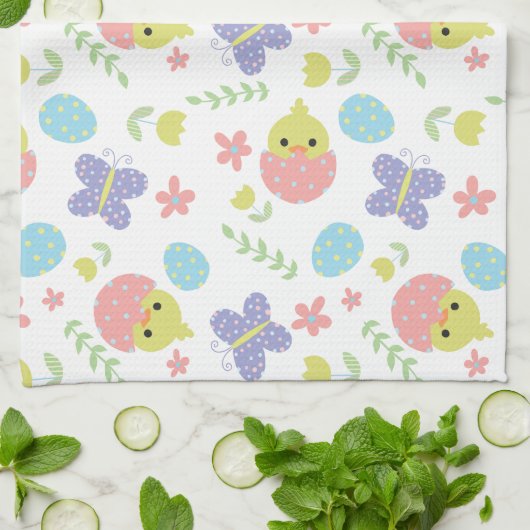 Cute Spring Paast Colorful Kawaii Theedoek (Gevouwen)