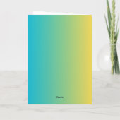 cute spring rabbit with flowers for easter kaart (Achterkant)